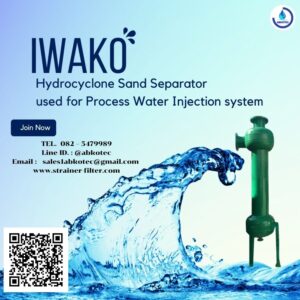 hydrocyclone sand separator used for process water injection system