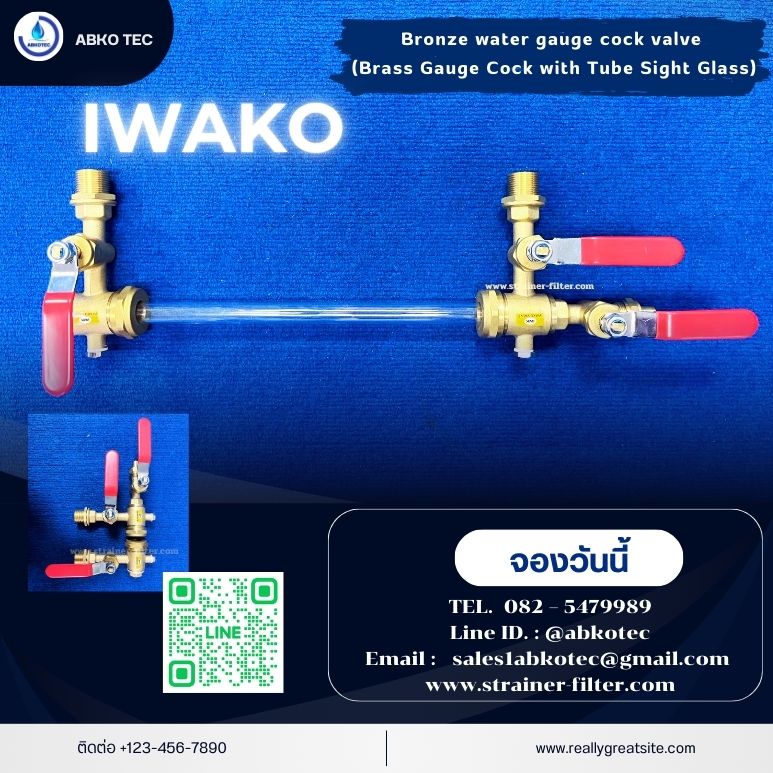brass glass liquid level gauge cock